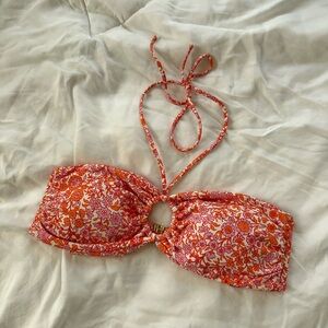 Skatie Jean Flora Halter Bikini Top